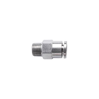 Metal Pu Fitting Straight 6mm X 1/8' M